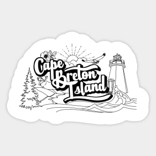 CAPE BRETON MONTAGE Sticker